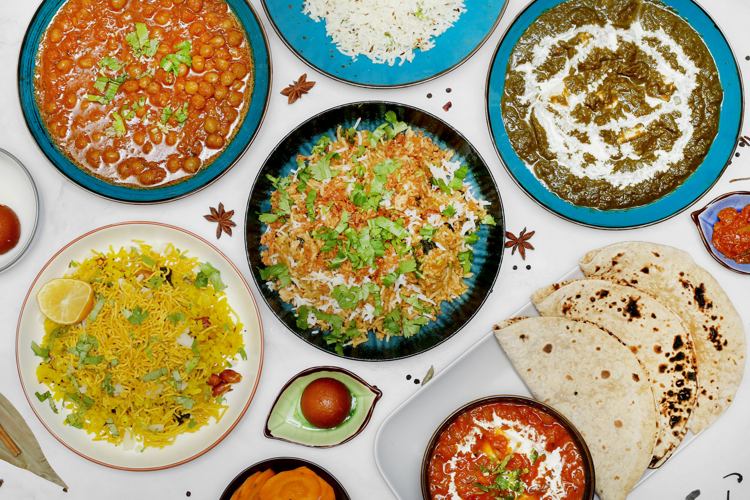 Indian curry dishes
